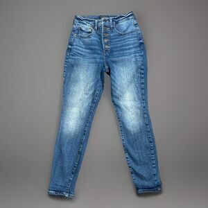 Lucky Brand Jeans Womens 4/27 Blue Denim High Rise Skinny Bridgette Ankle Jeans